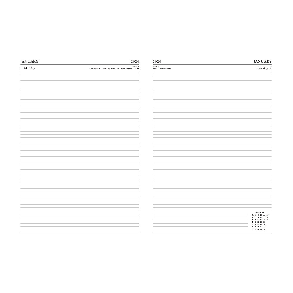 Commercial Day per Page Diary A4
