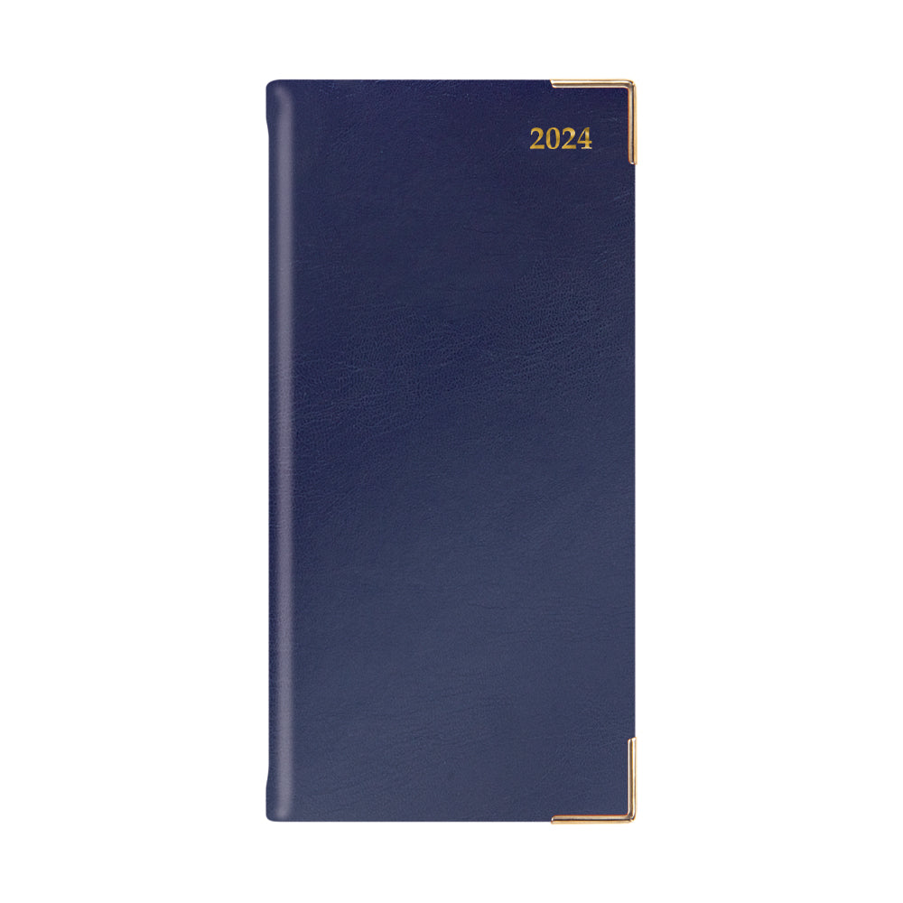 Classic Cream Week to View Diary Slim Blue