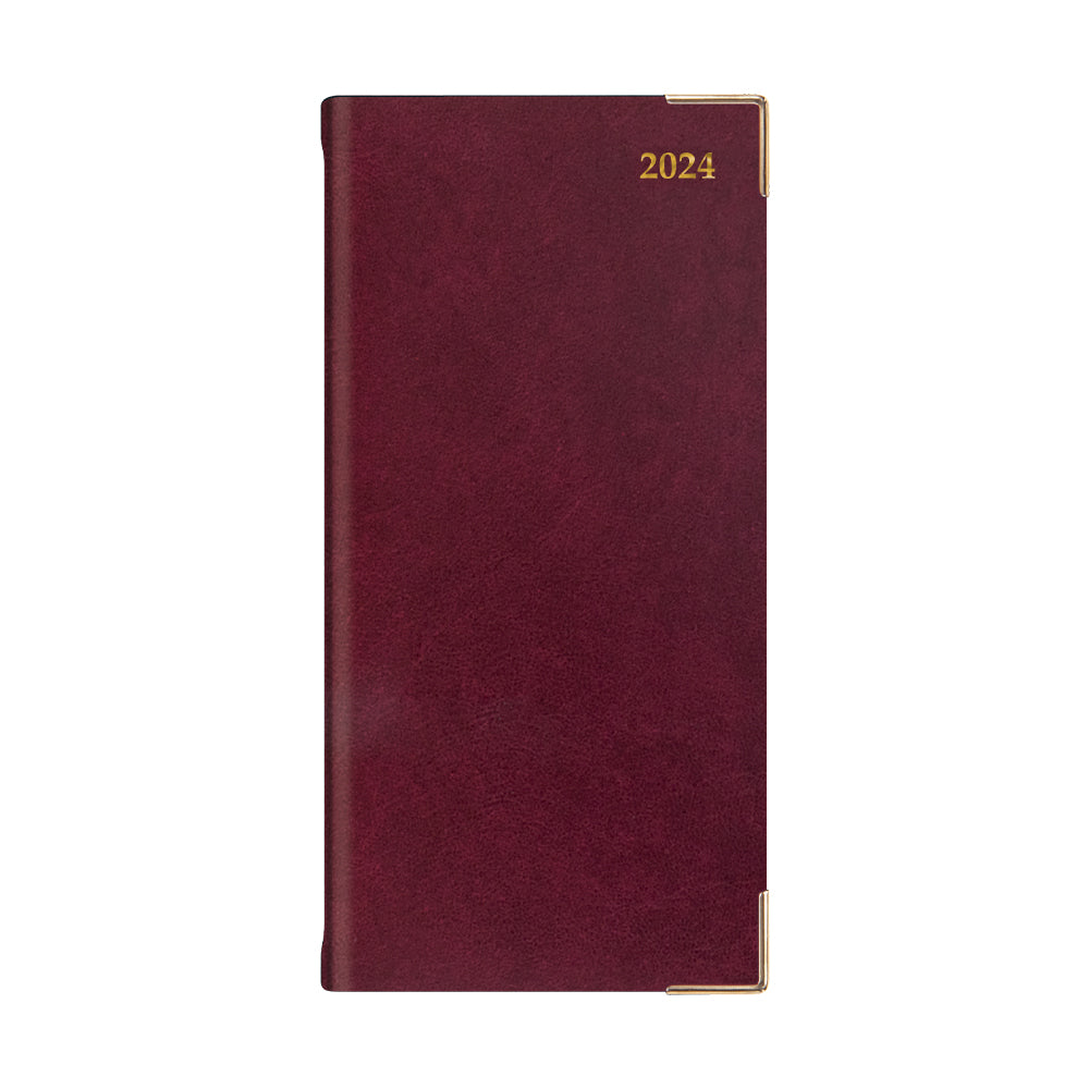 Classic Cream Week to View Diary Burgundy