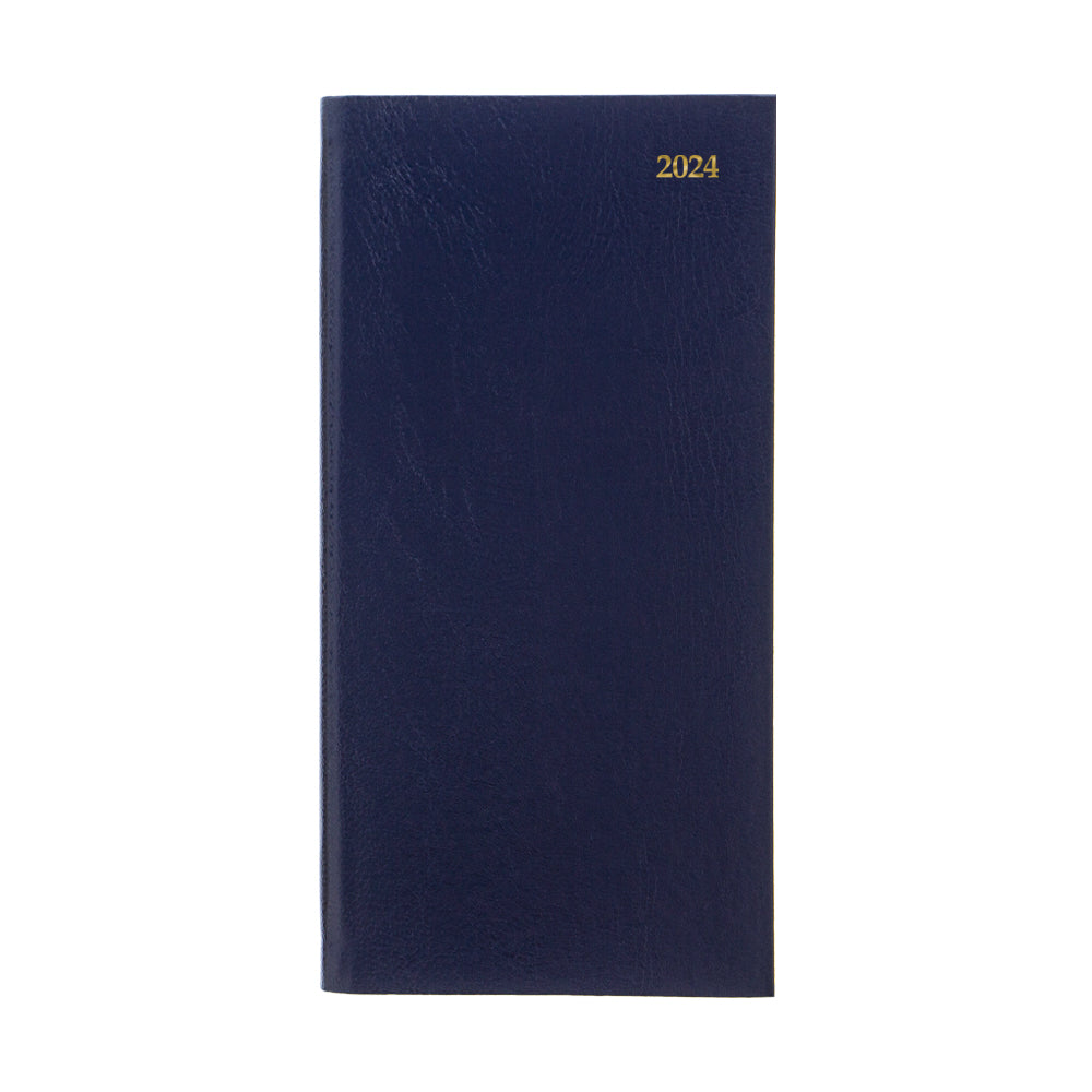 Classic White Week to View Diary Slim Blue