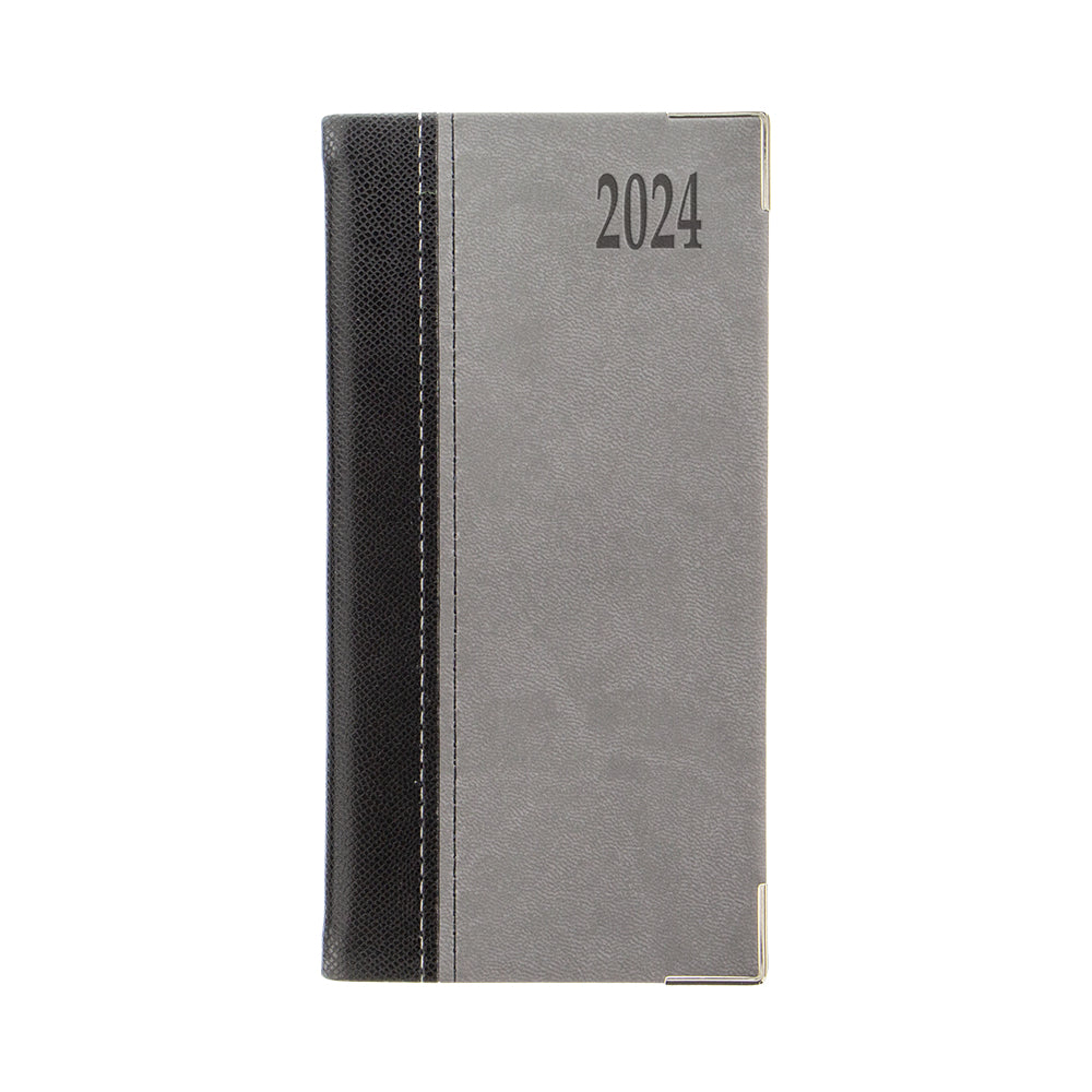 Executive Week to View Diary Slim Black/Grey