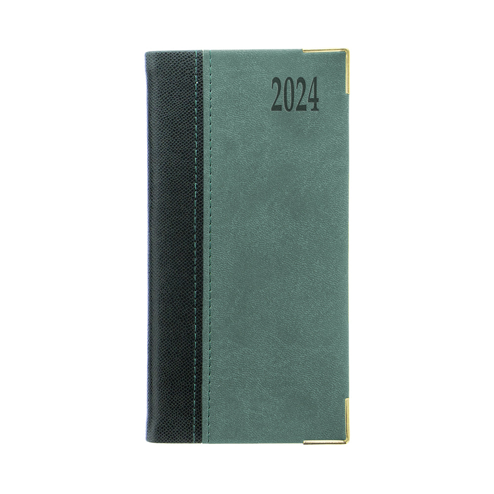Executive Week to View Diary Slim Green/Green