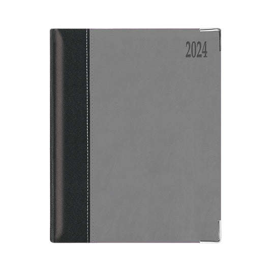 Executive Week to View Diary Quarto Black/Grey