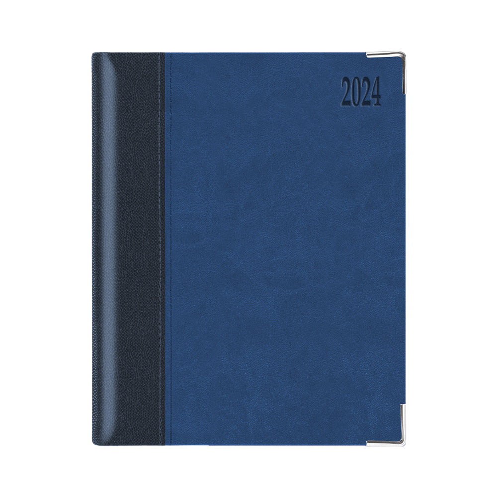 Executive Week to View Diary Quarto Blue/Blue