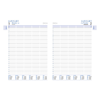 Classic White Day per Page Diary A4