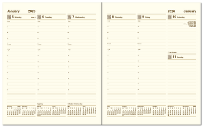 Lexicon Quarto Week to View Appointment Diary