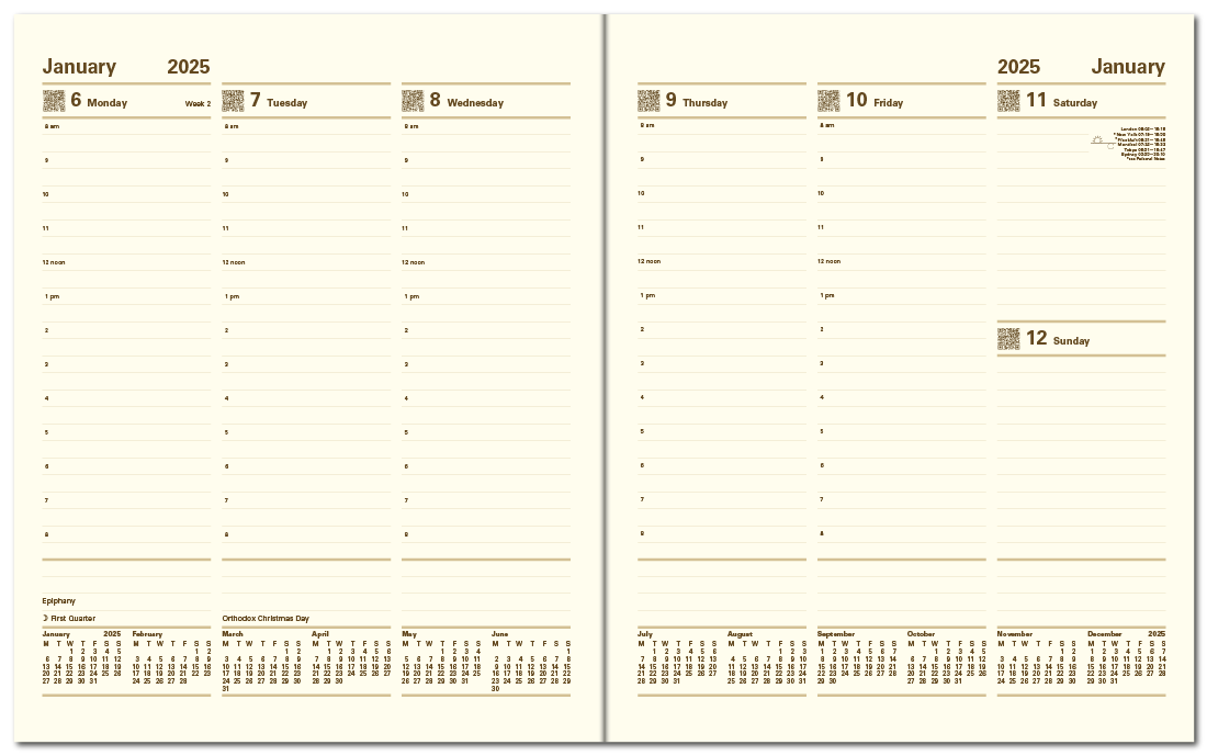 Lexicon Quarto Week to View Appointment Diary