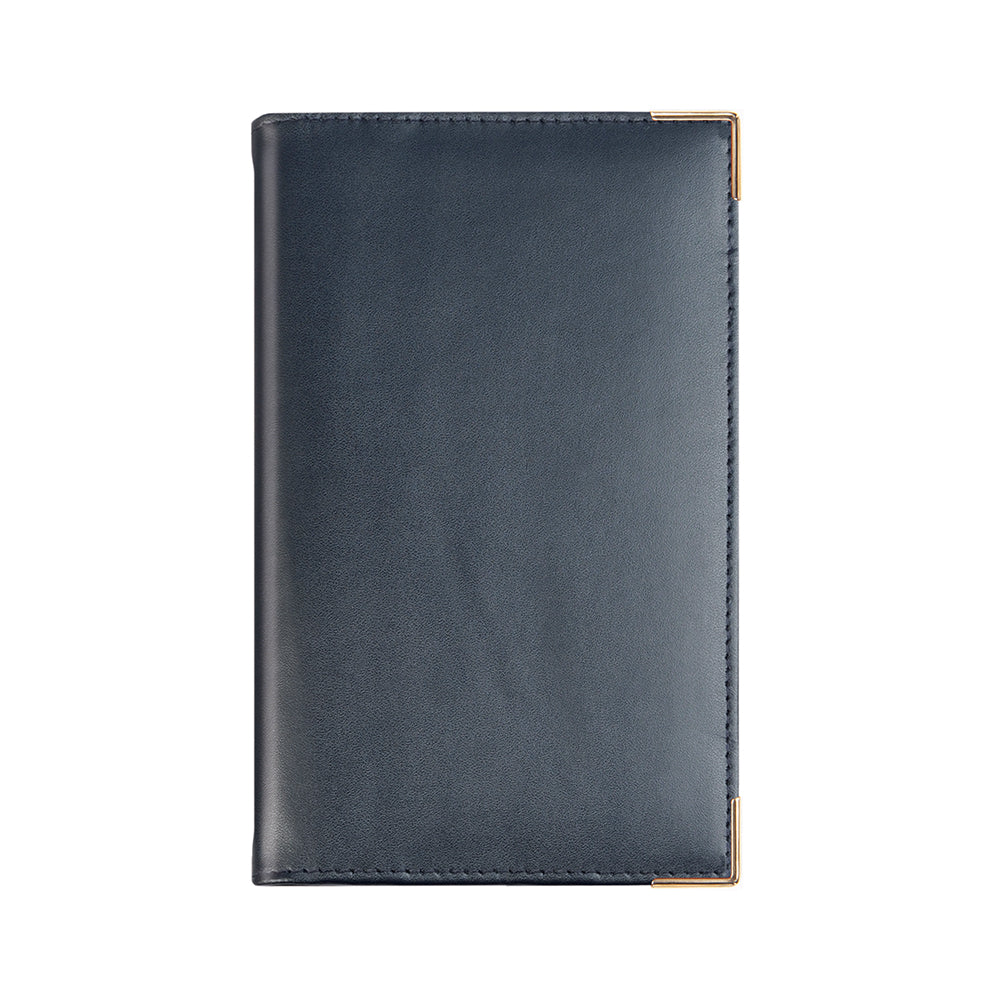 Comb Bound Wallet Slim - Bergamot Leather Blue