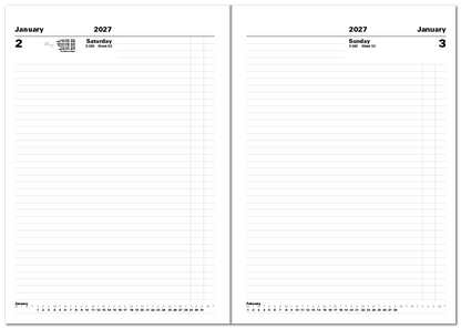 Classic A4 Day to a Page Diary